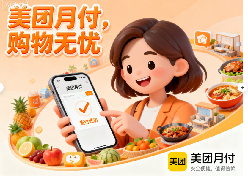 美团月付额度怎么购物